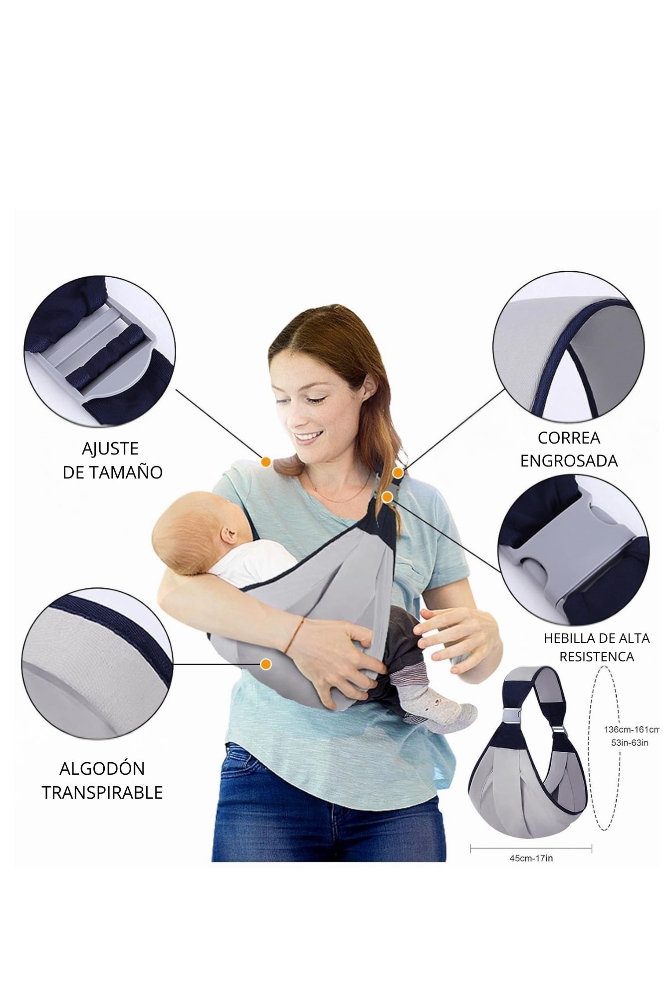 Portabebés Nido + Peluche de Regalo 🎁